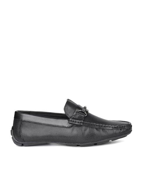 privo by inc.5 men's black casual loafers