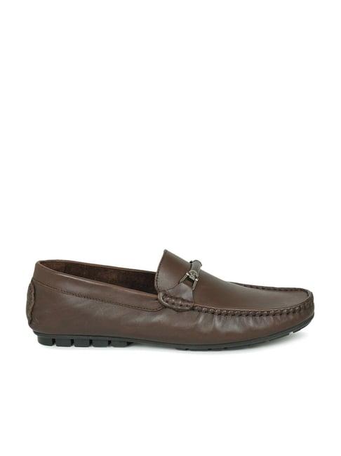 privo by inc.5 men's brown casual loafers