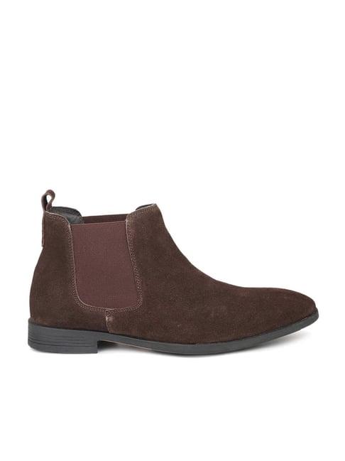 privo by inc.5 men's brown chelsea boots