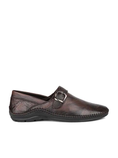 privo by inc.5 men's brown monk shoes