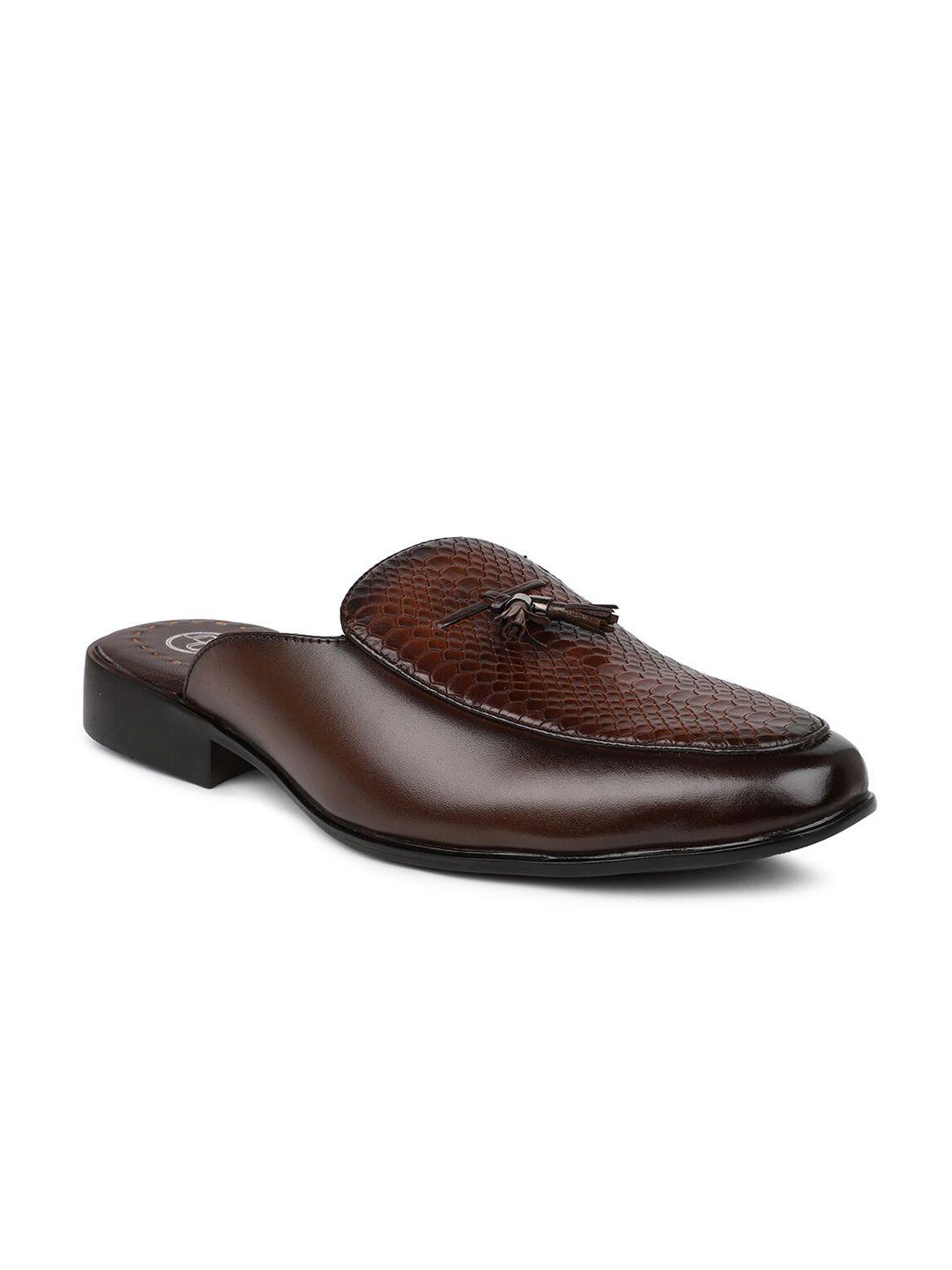 privo men leather shoe-style sandals