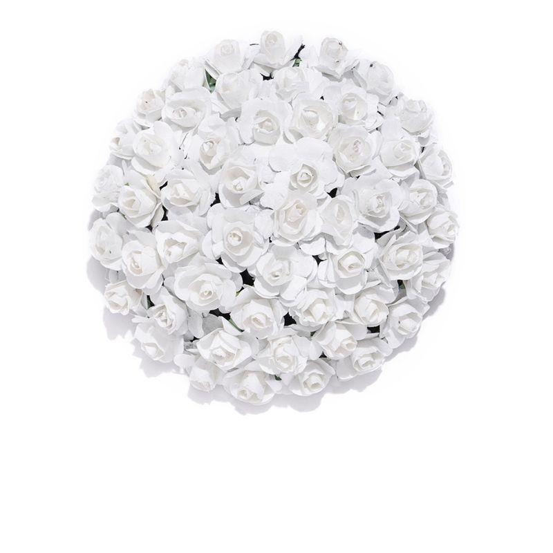 priyaasi artificial white roses design bun maker hair accessories for women