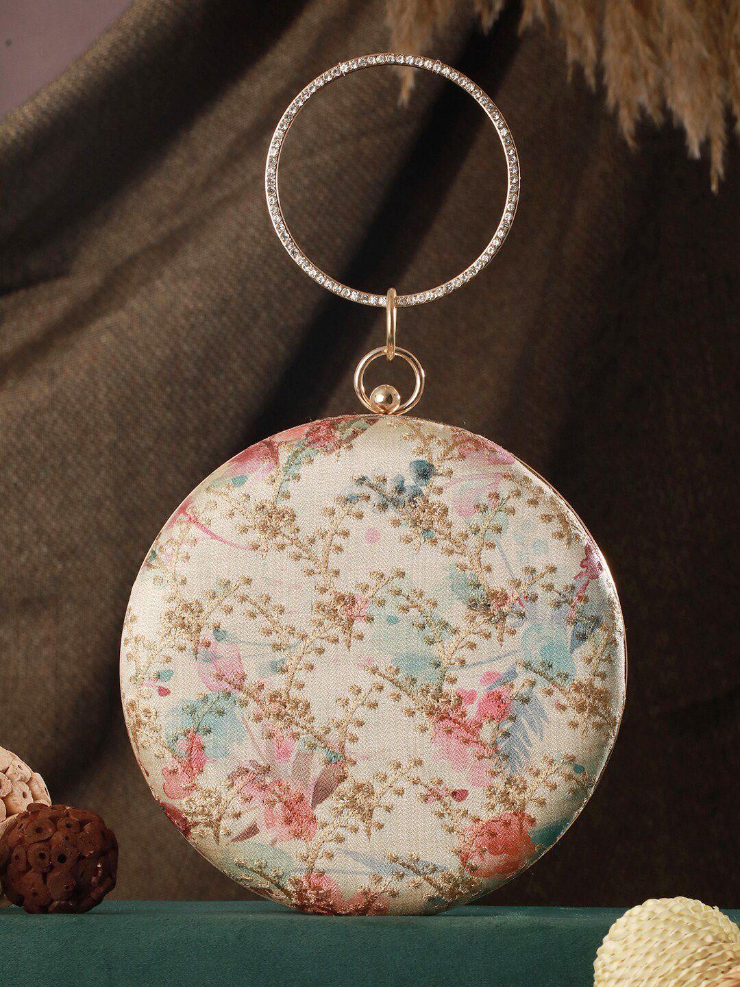 priyaasi embroidered round clutch