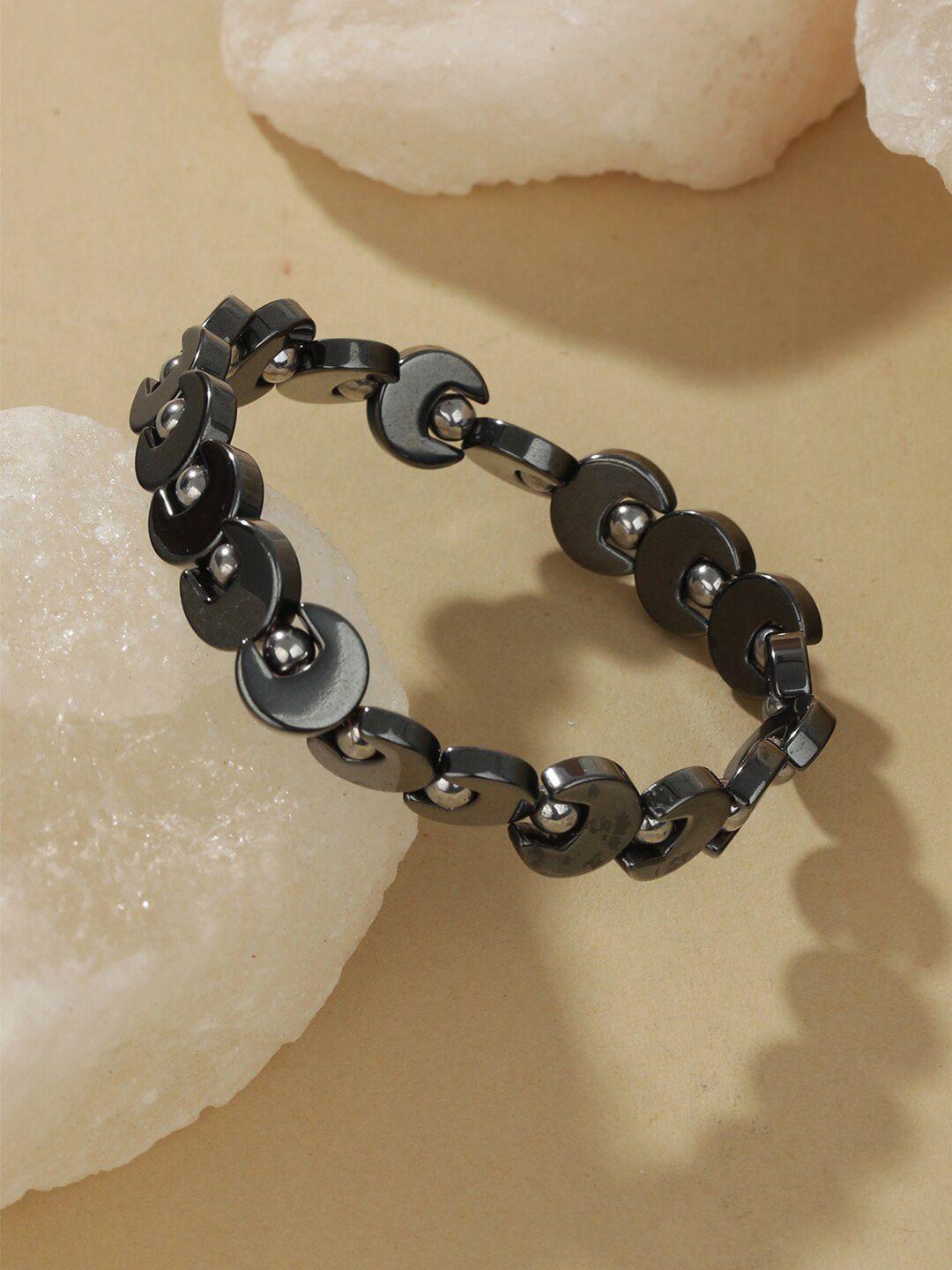 priyaasi men disc metallic ball bracelet