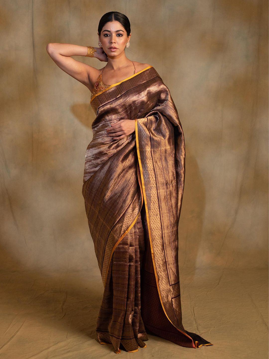 priyankaraajiv woven designed zari pure silk saree