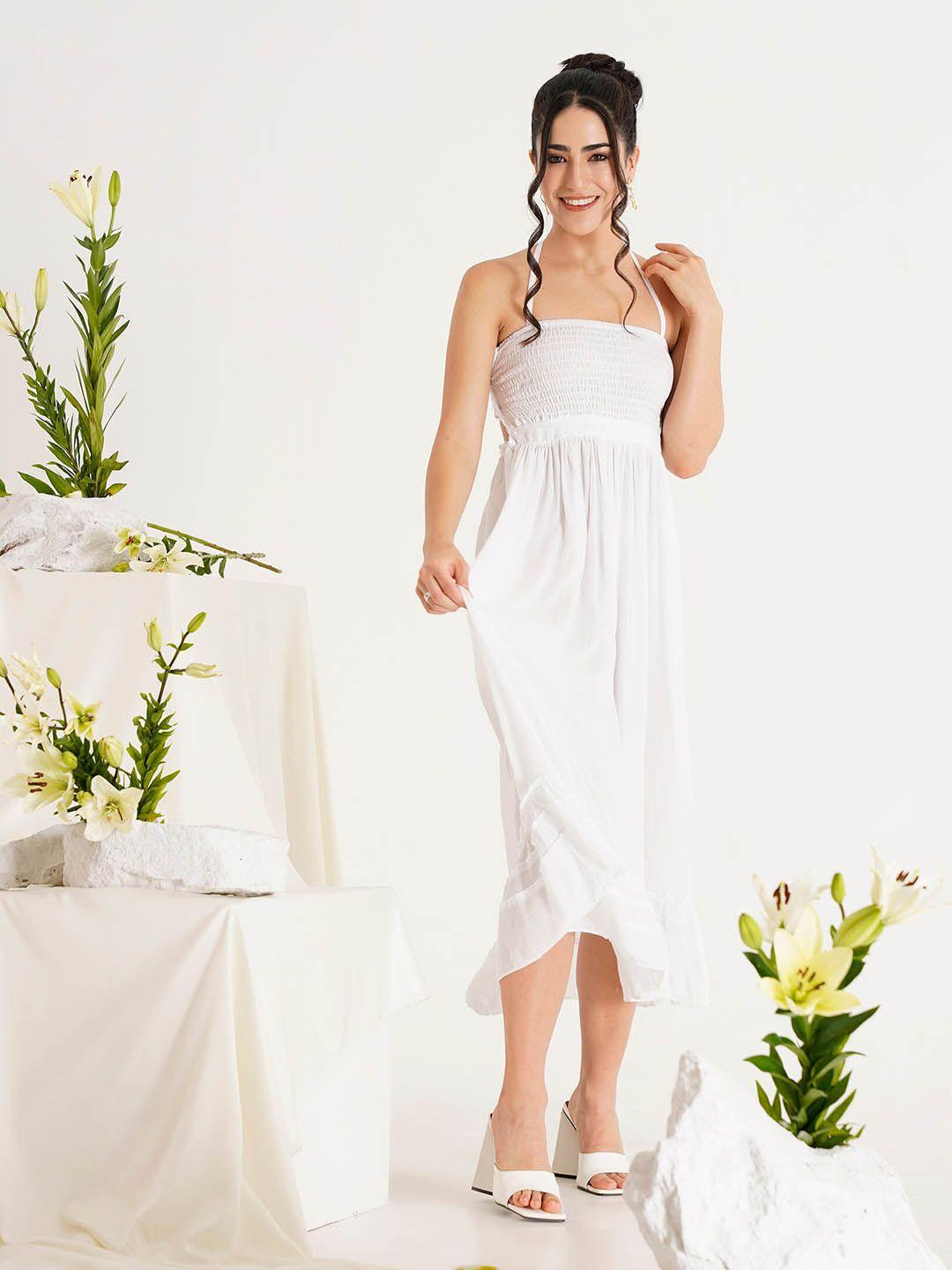 prizo white maxi dress