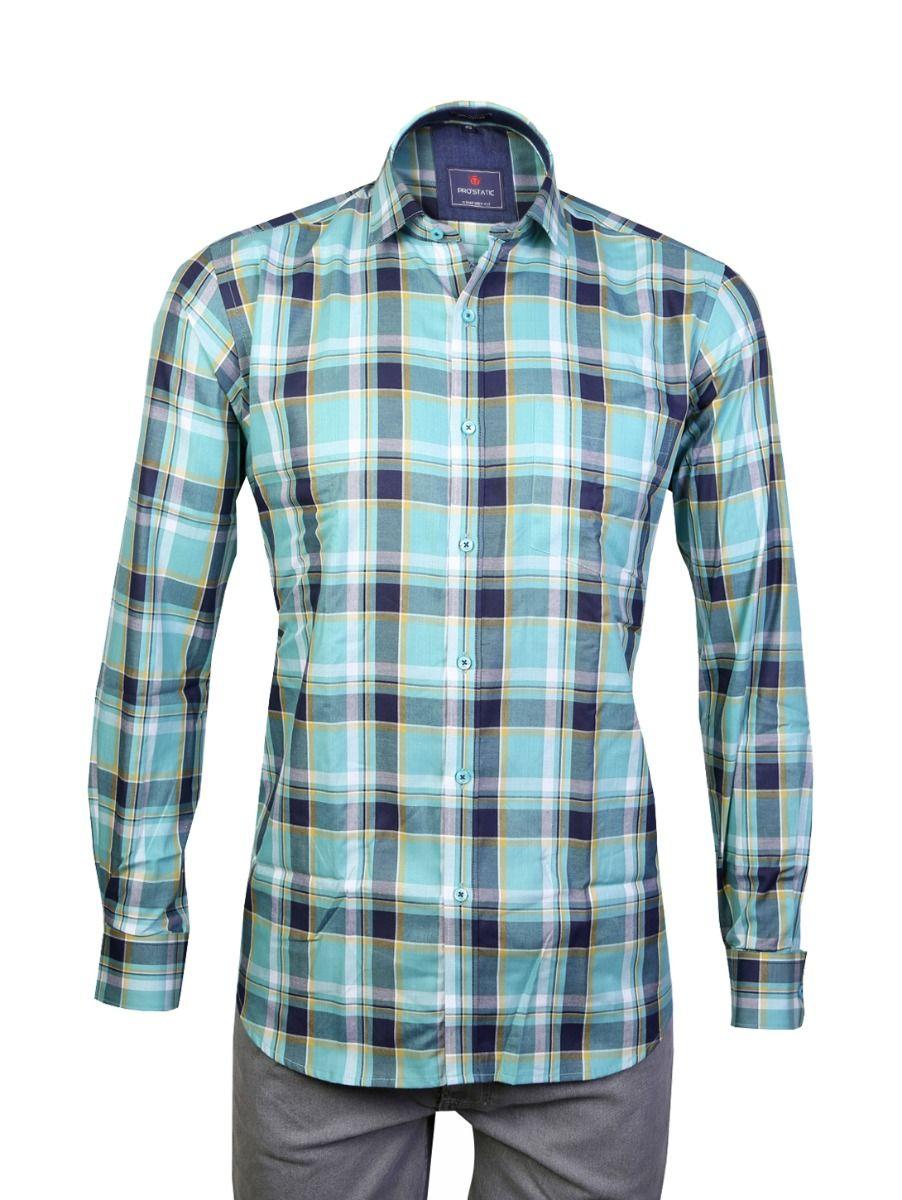 pro'static men casual cotton shirt