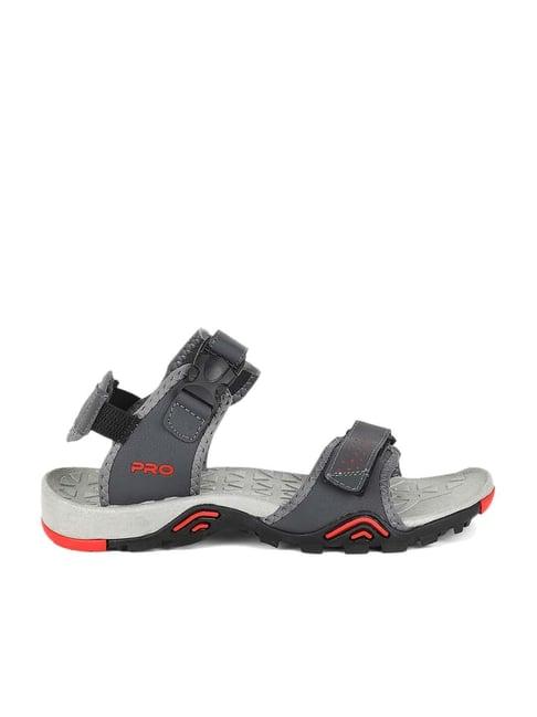 pro by khadim's men's grey floater sandals