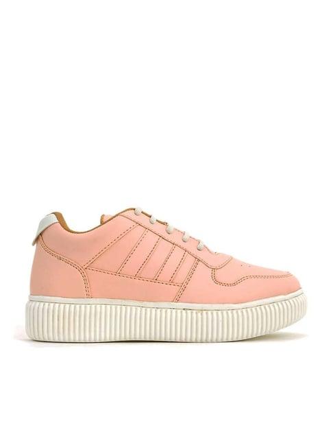 pro by khadim's women's peach sneakers