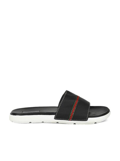 pro by khadims men's black slides