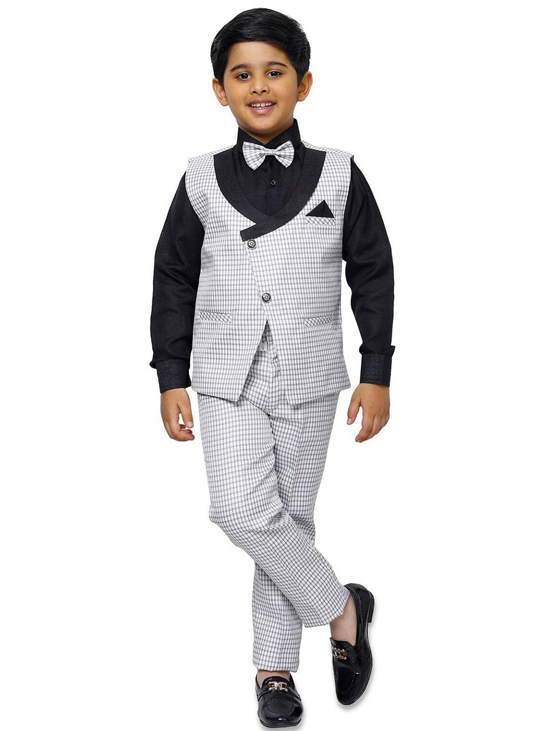 pro-ethic style developer boys 3 piece solid shirt & trousers with waistcoat