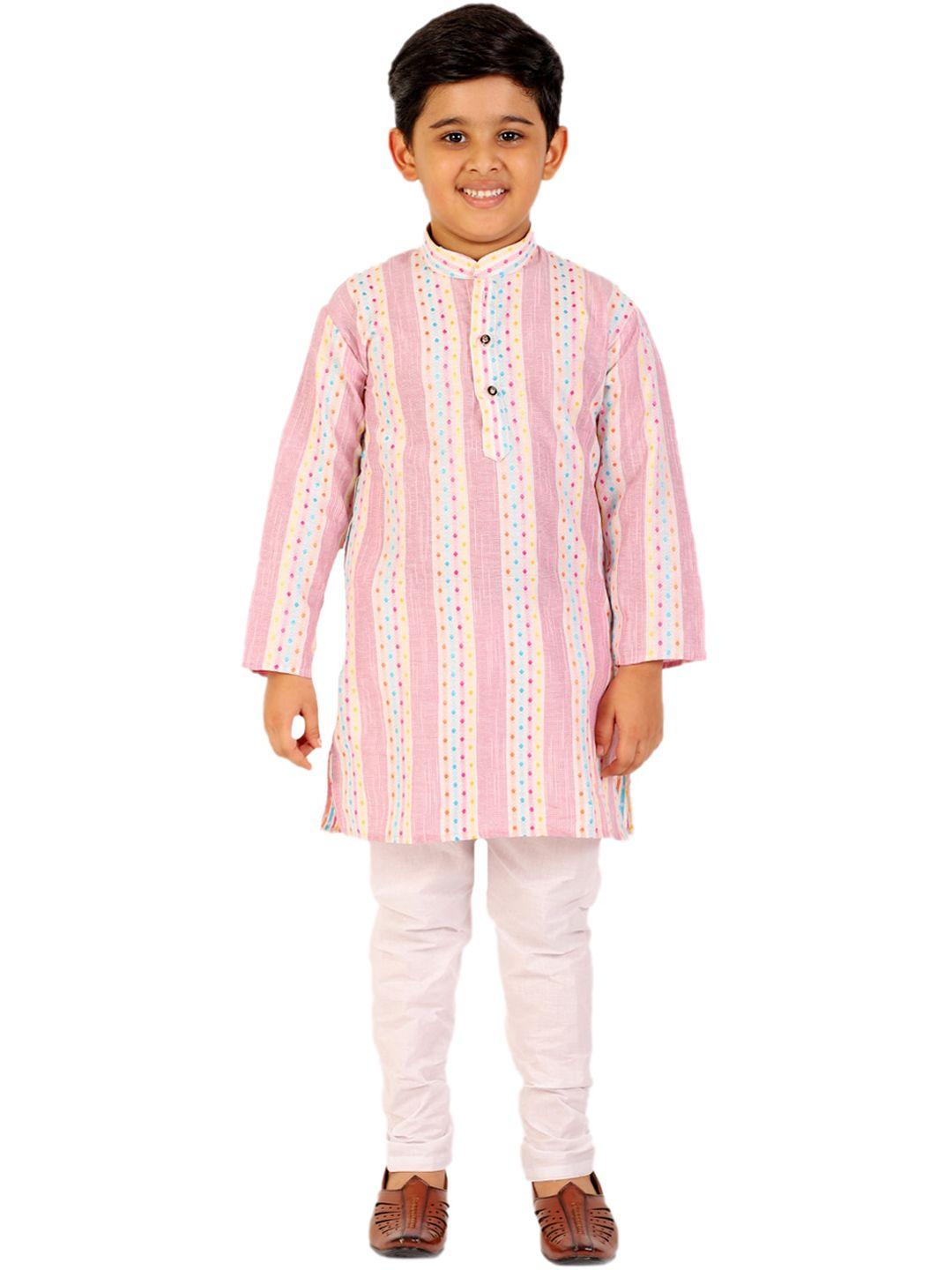 pro-ethic-style-developer-boys-pink-&-white-striped-kurta-pajama-set