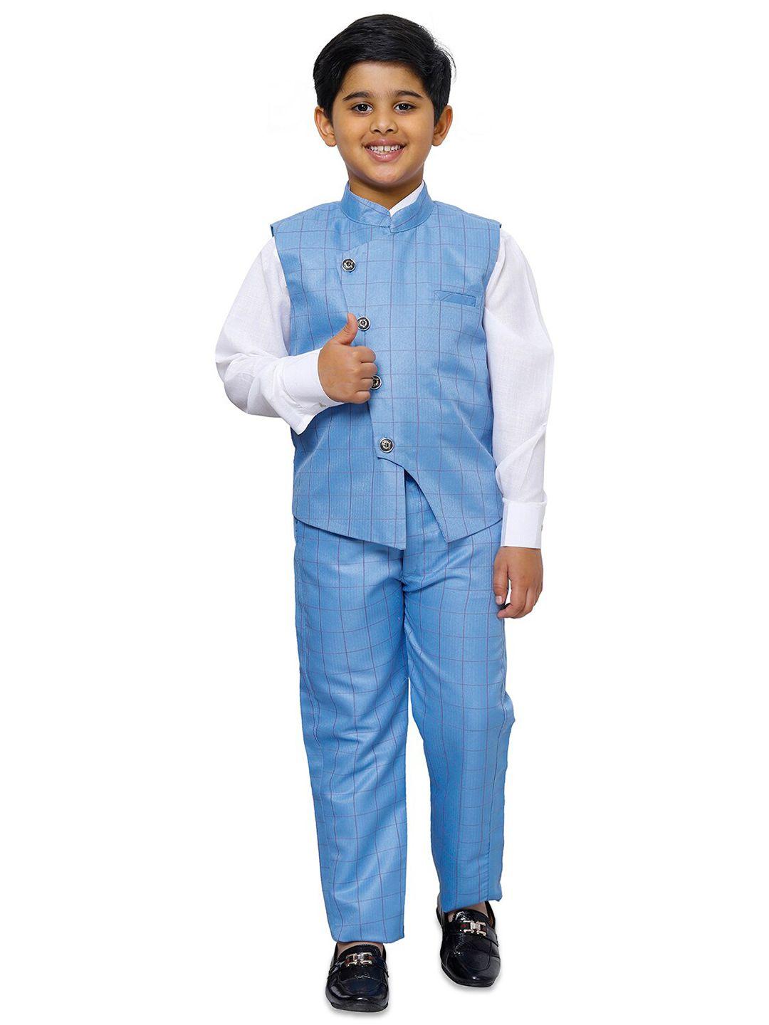 pro-ethic style developer boys 3 piece solid shirt & trousers with waistcoat