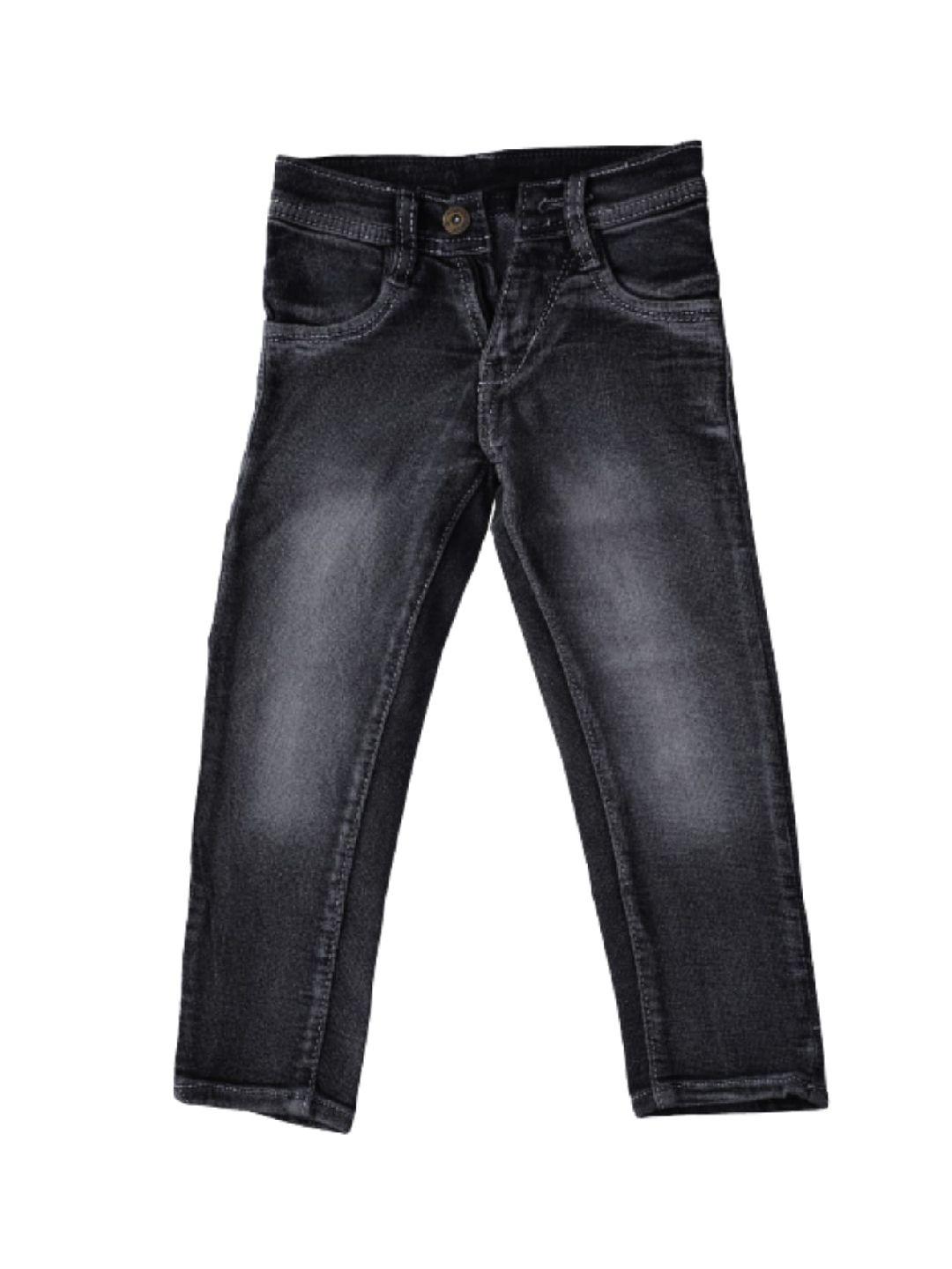 pro-ethic style developer boys black jean low distress heavy fade stretchable jeans
