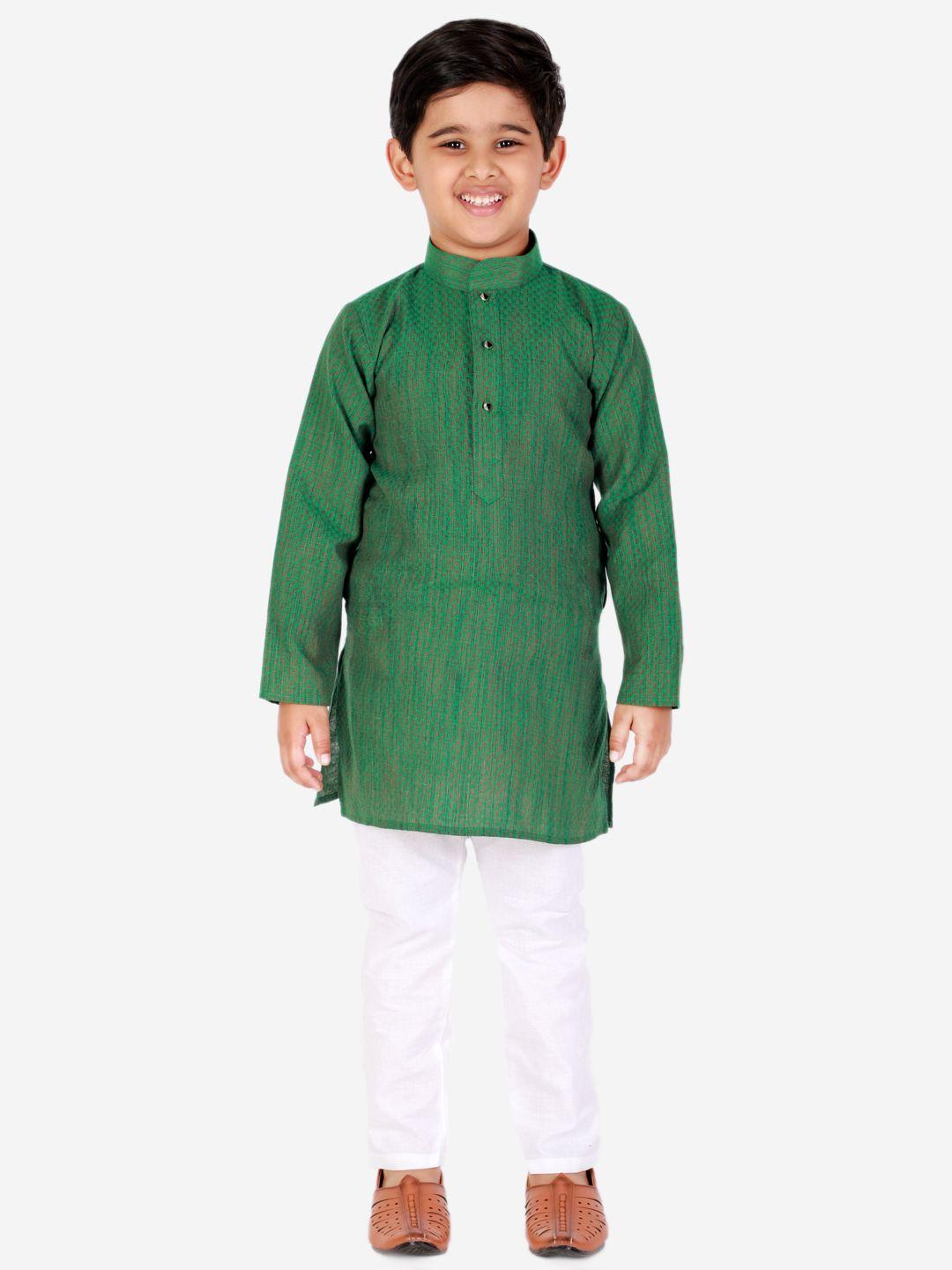 pro-ethic style developer boys green kurta with churidar