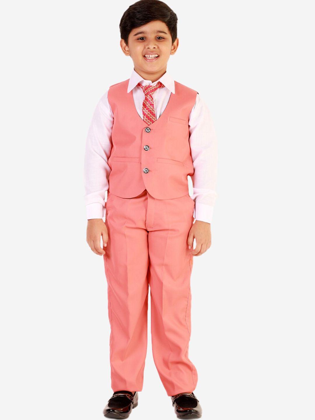 pro-ethic style developer boys pink gotta patti kurta with pyjamas & with dupatta