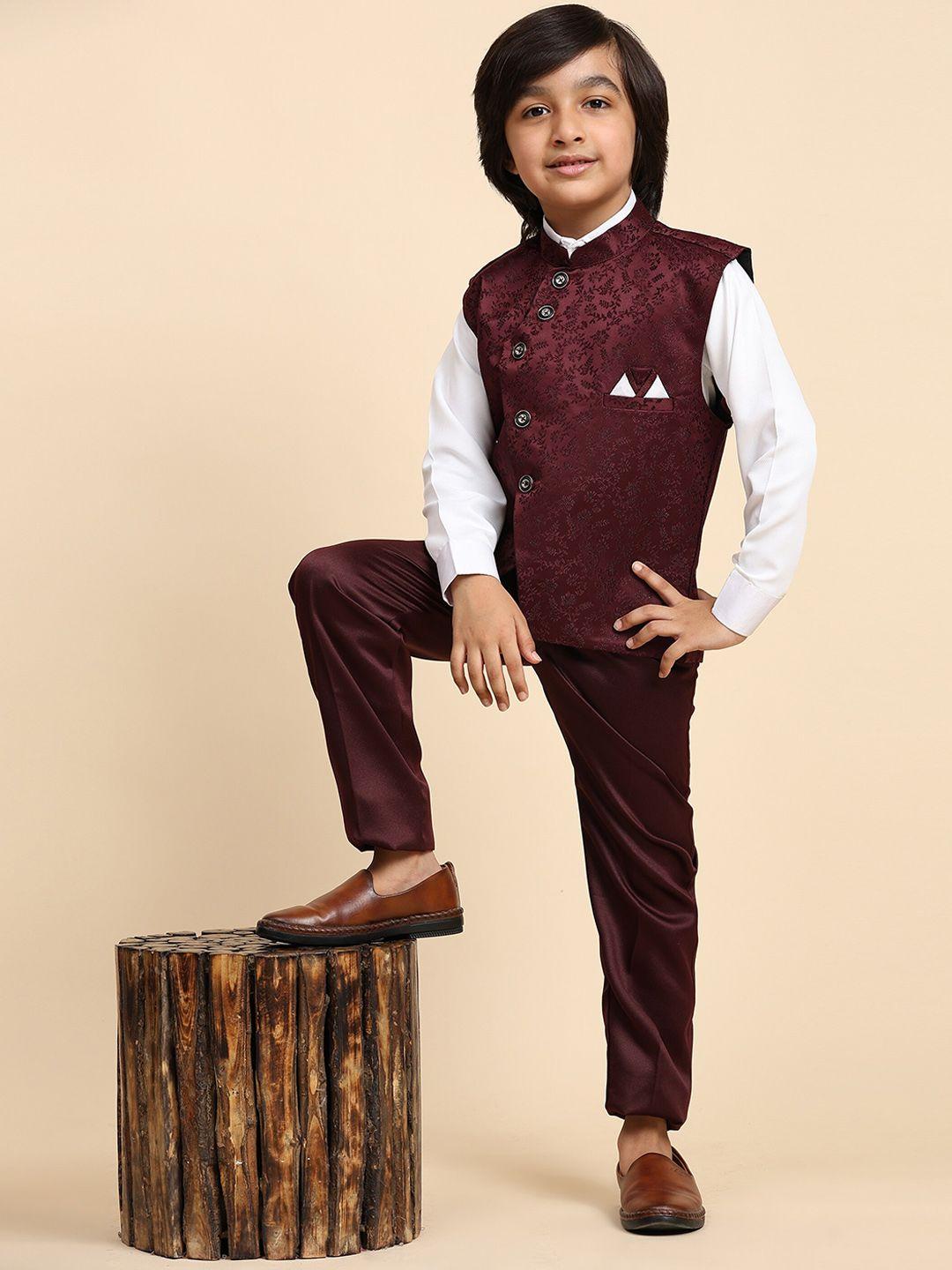 pro-ethic style developer boys self design single-breasted 3-piece suit