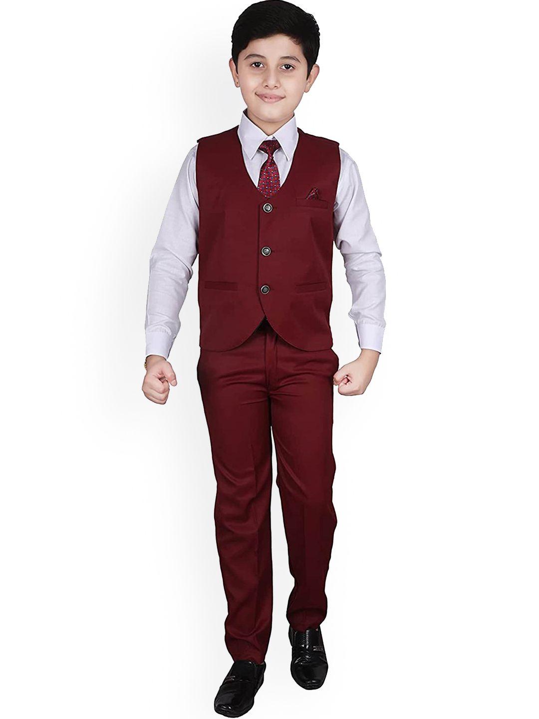 pro-ethic style developer boys single breasted three pieces cotton party suits