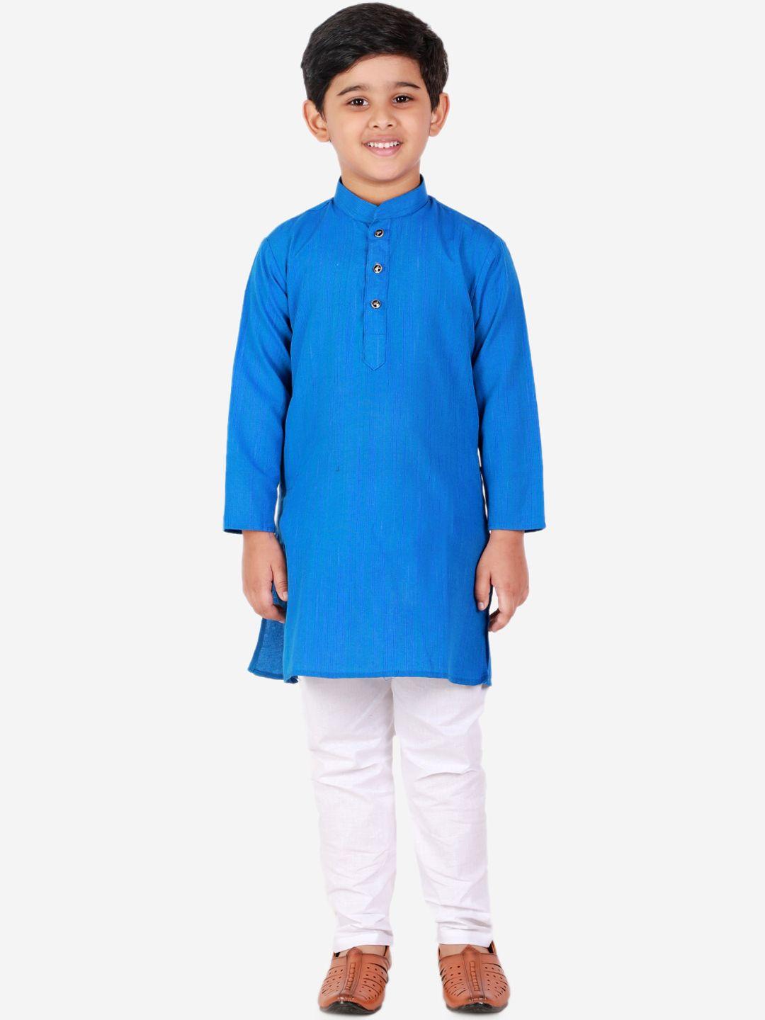pro-ethic style developer boys turquoise blue kurta with pyjamas