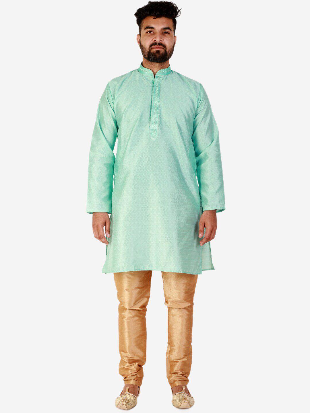 pro-ethic style developer men pure silk kurta with churidar