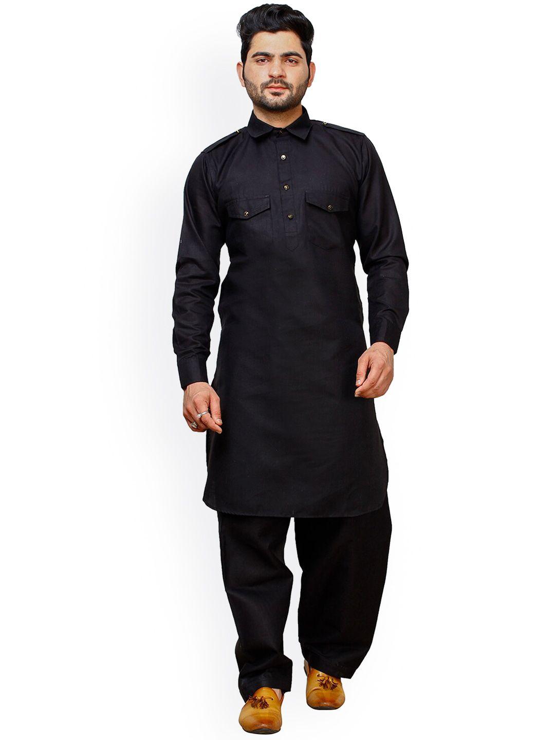 pro-ethic style developer shirt collar pathani kurta with pyjamas