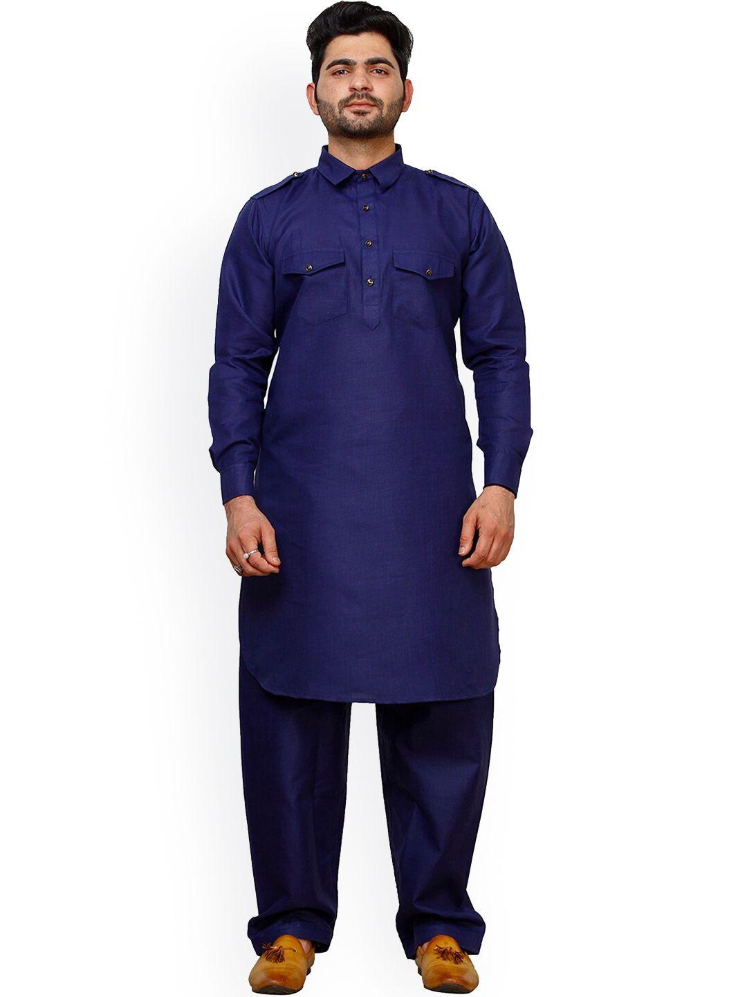 pro-ethic style developer shirt collar pathani kurta with pyjamas