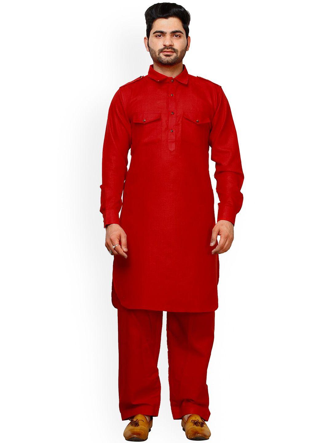 pro-ethic style developer shirt collar pathani kurta with pyjamas