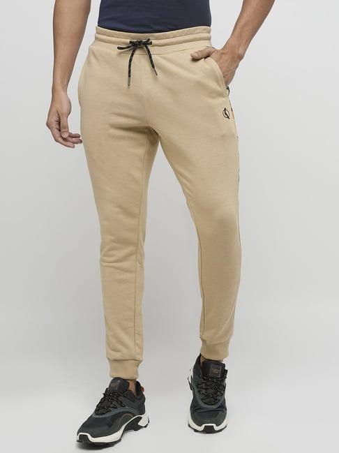 produkt by jack & jones beige regular fit joggers