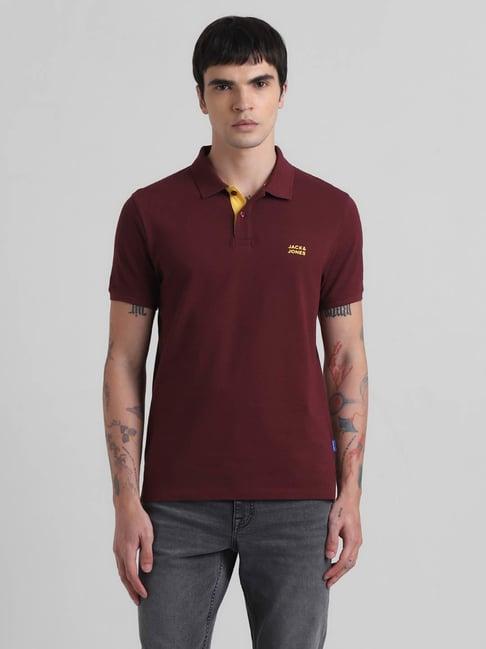 produkt by jack & jones port royale cotton slim fit polo t-shirt