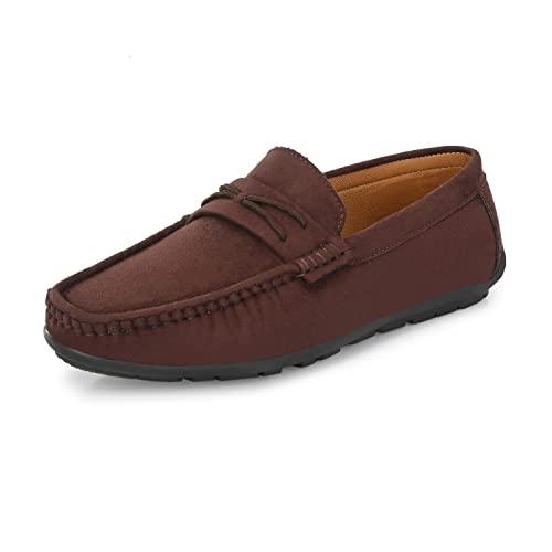 prolific men's casual loafers brown