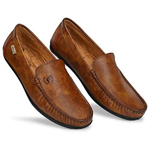 prolific men's tan loafers - 10 uk