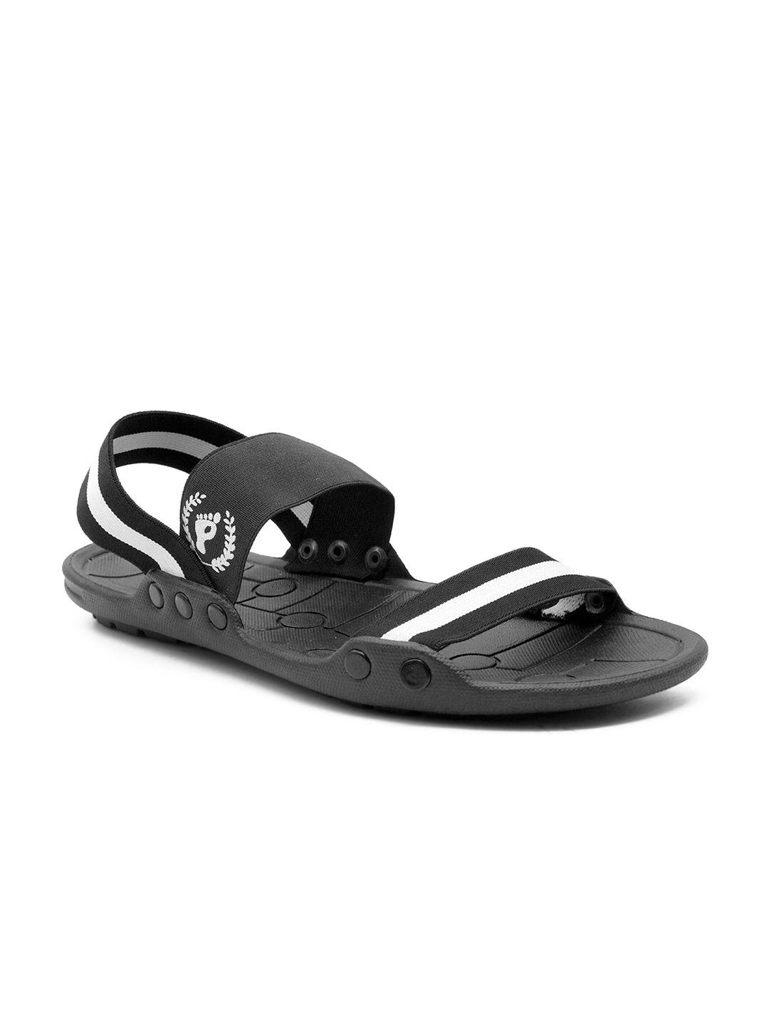prolific men black & white comfort sandals