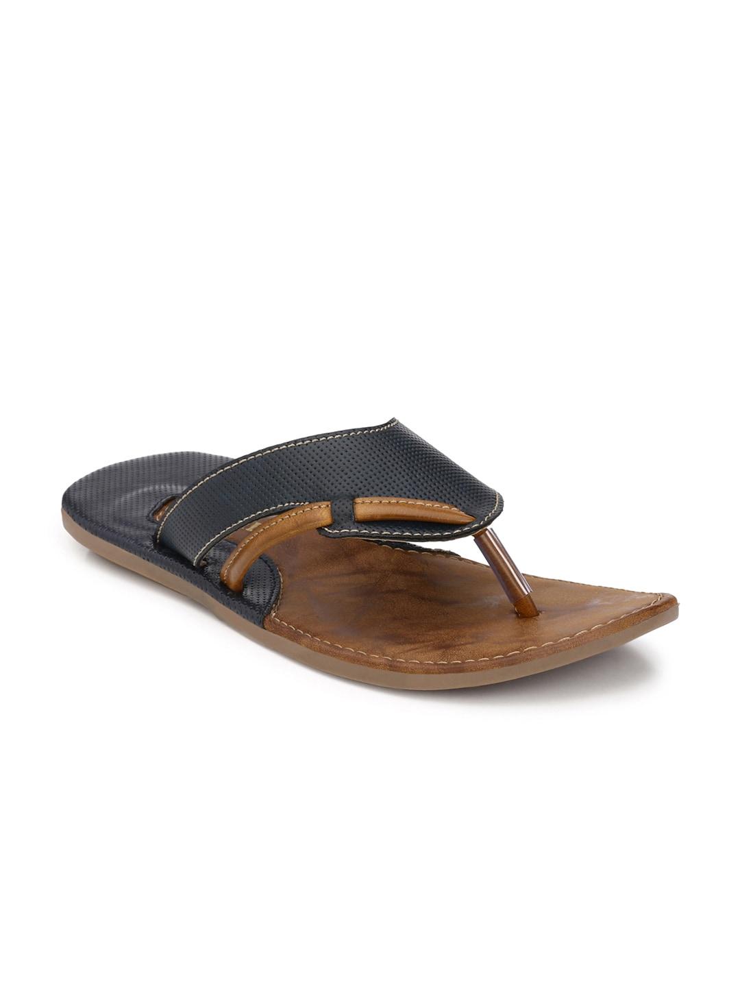 prolific men navy perforated sandals
