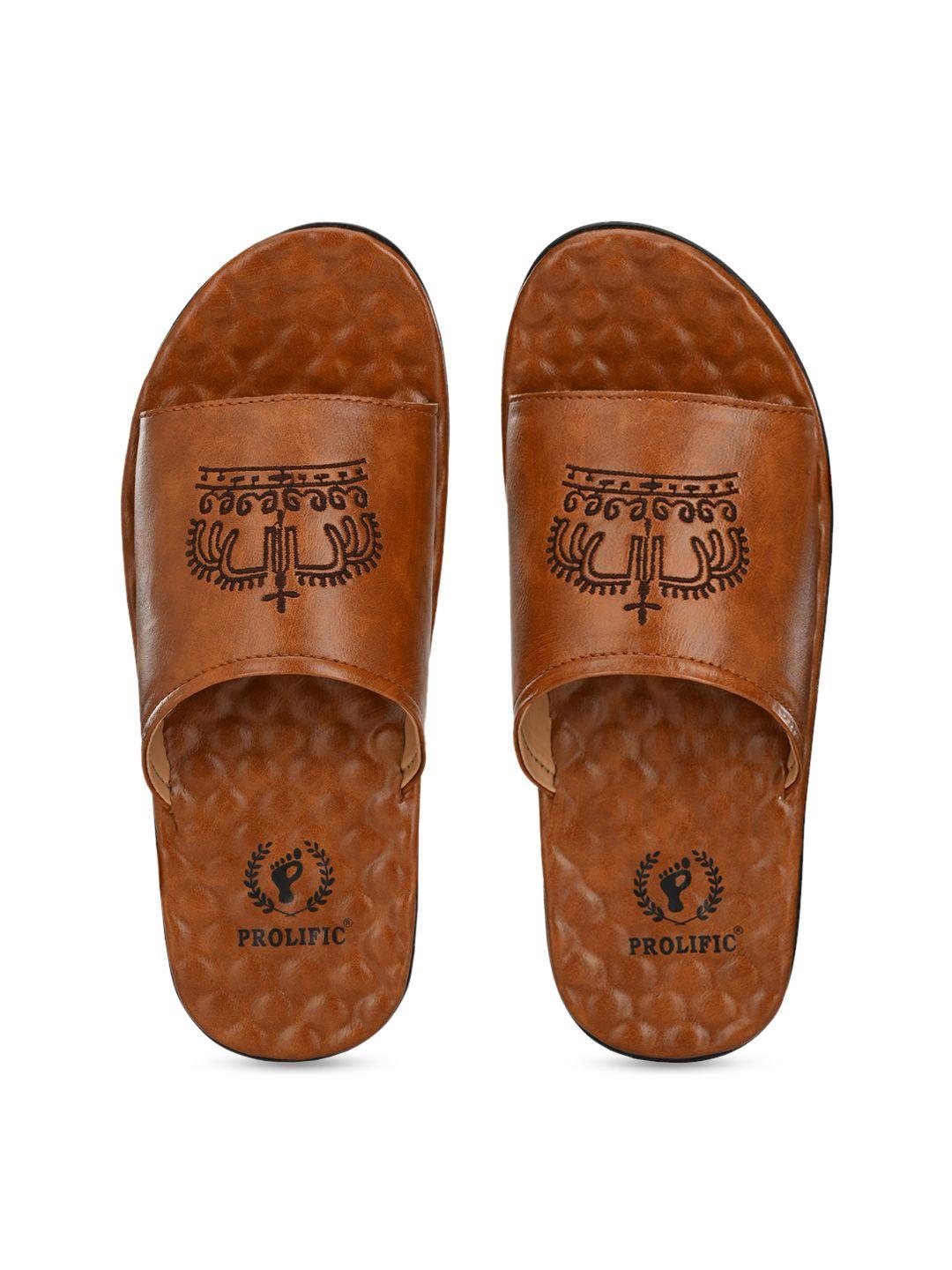 prolific men tan brown comfort sandals