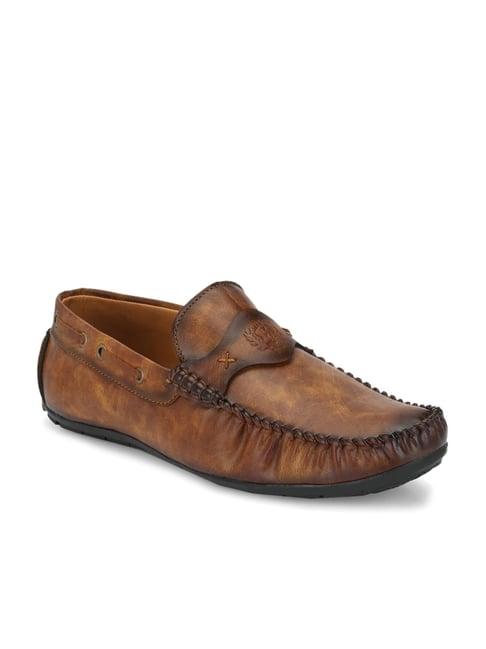 prolific tan boat shoes