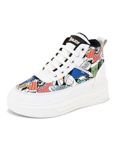 prolific women's printed high-top sneakers