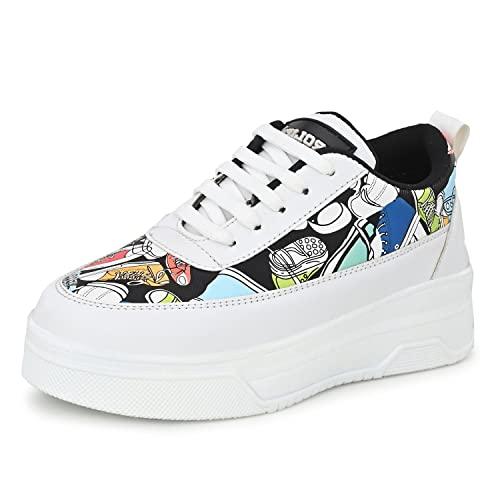 prolific women's white sneakers - 6 uk