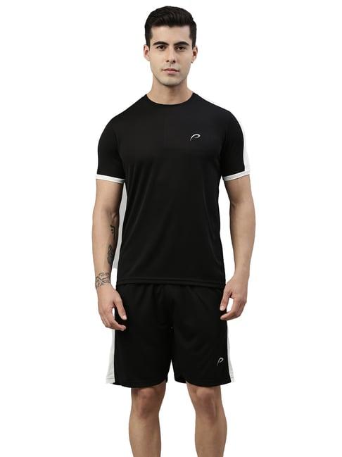 proline black t-shirt with shorts sets