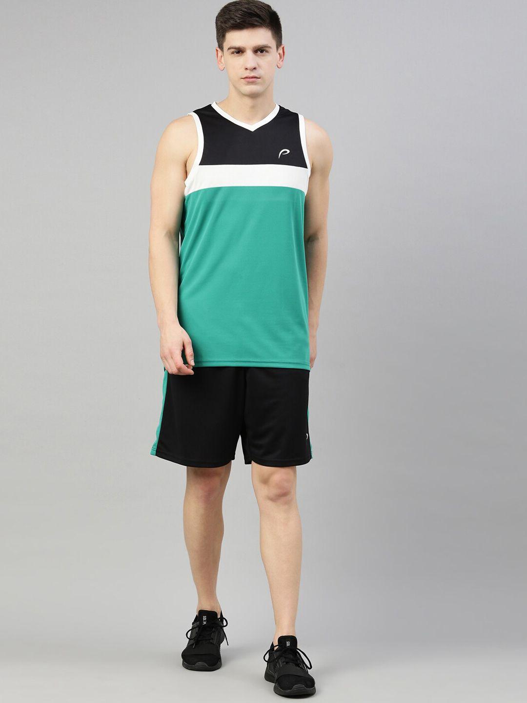 proline colorblocked v-neck sleeveless tracksuit