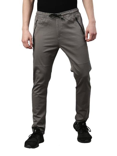 proline dark grey comfort fit drawstring trousers