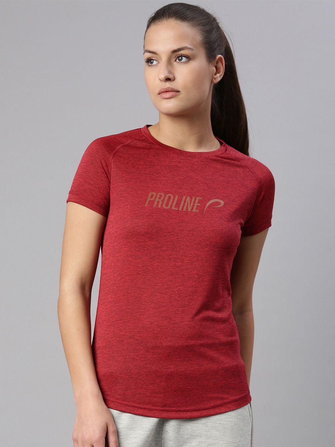 proline typography printed raglan sleeves sports t-shirt