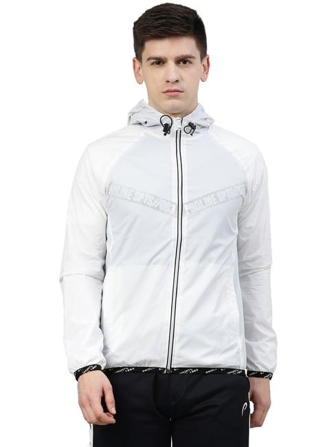 proline white full sleeves polyester jacket