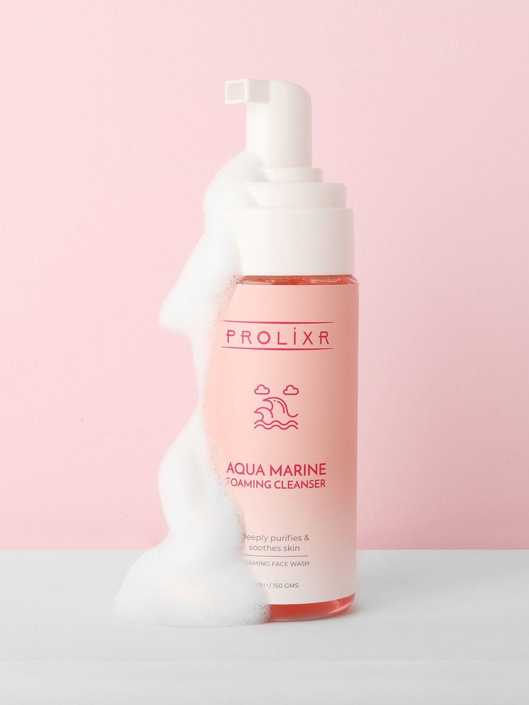prolixr aqua marine foaming cleanser to detoxifies & refreshes skin - 150 ml