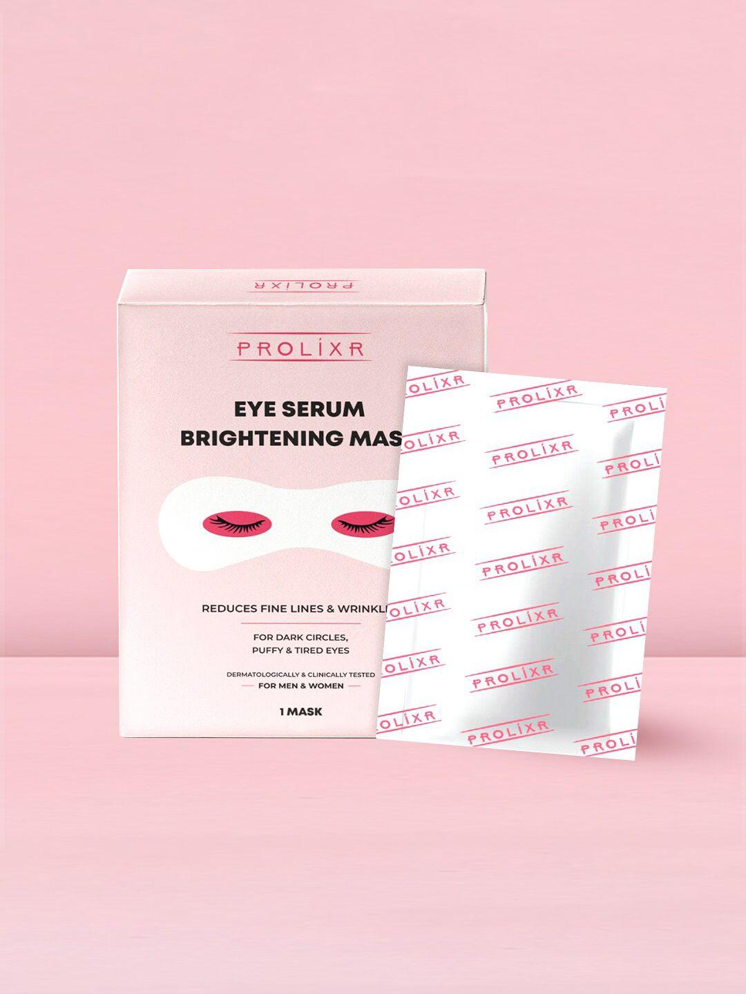 prolixr eye serum brightening mask to reduces puffiness & fine lines - 1 mask