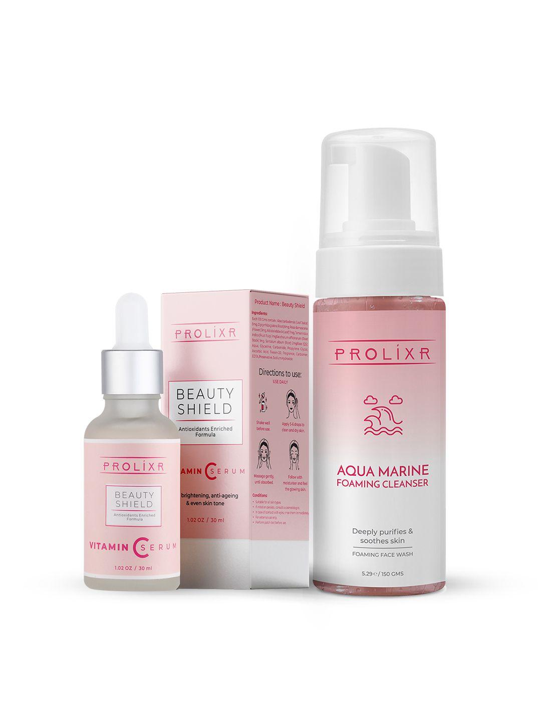 prolixr glow up bundle to hydrates & fights skin damage for all skin types - 180 ml