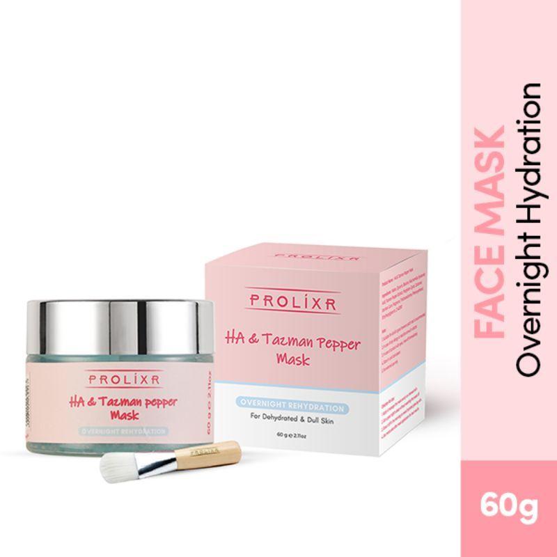 prolixr hyaluronic acid & tazman pepper overnight rehydration mask