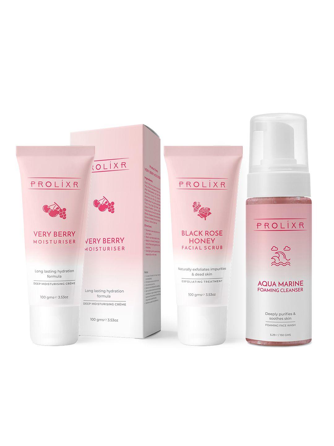 prolixr intense cleanse bundle - rejuvenates and detoxifies skin for all skin types-350ml