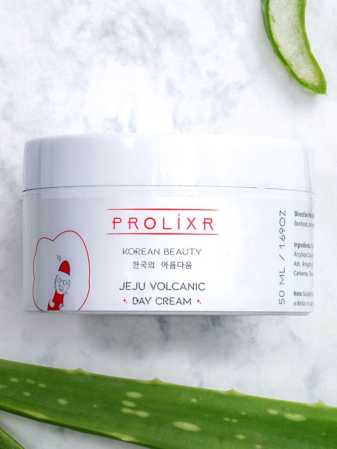 prolixr jeju volcanic day cream for soothing & nourishing - 50 ml