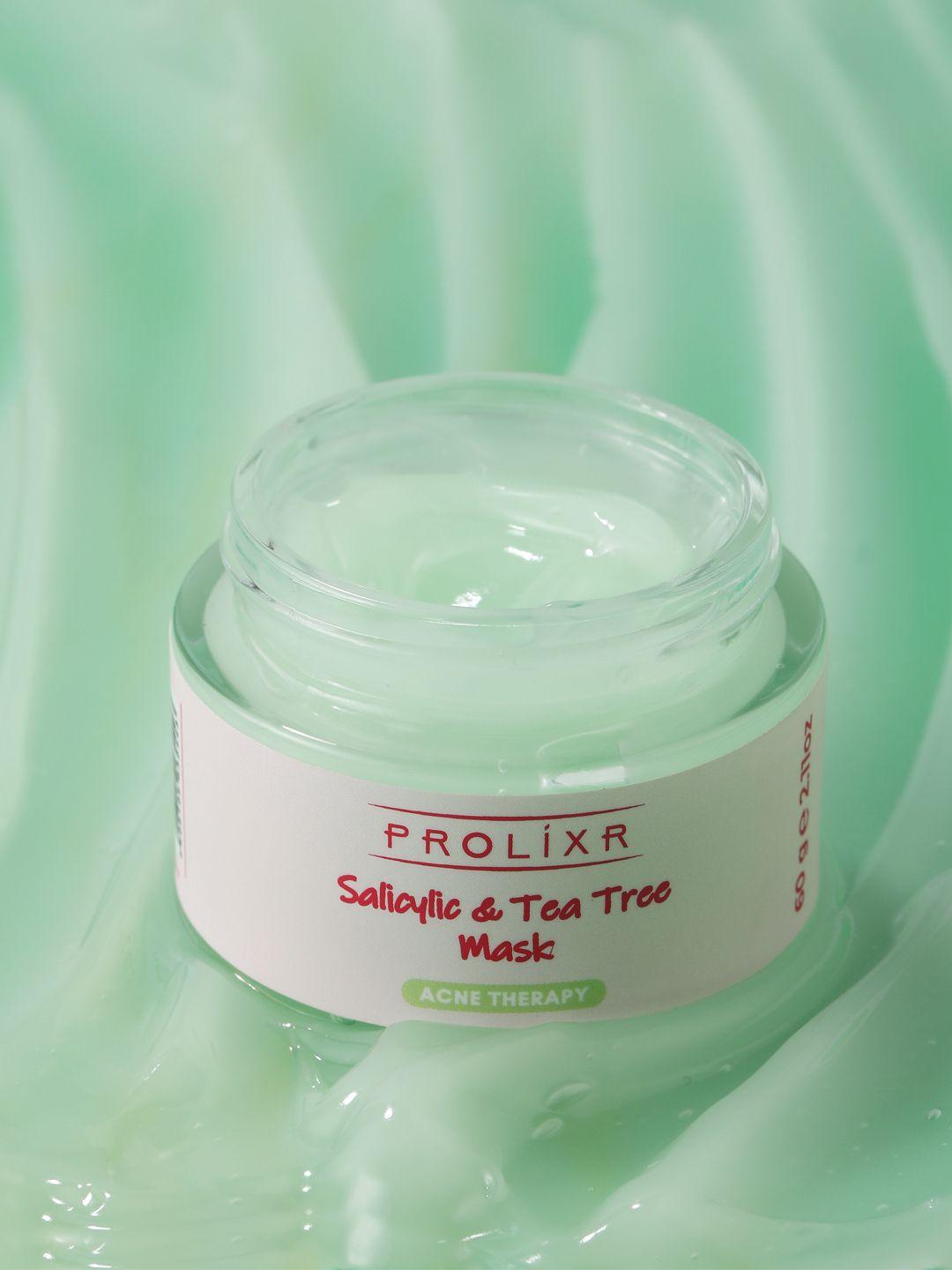 prolixr salicylic & tea tree acne therapy face mask to treats acne & blemishes - 60 g