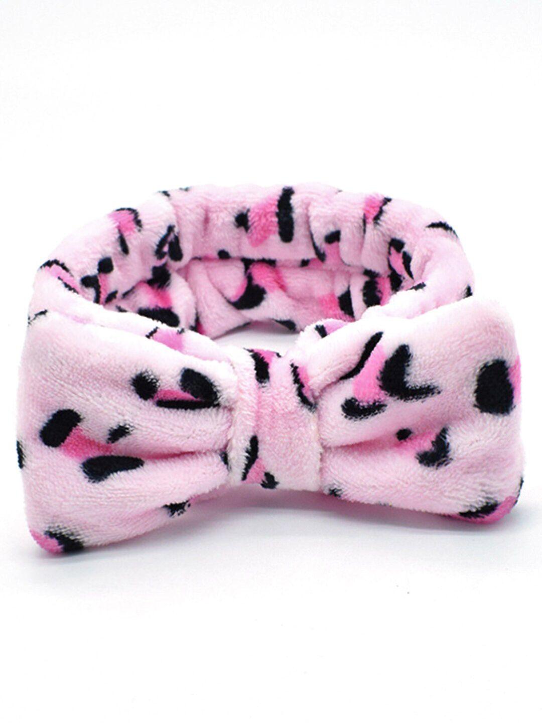 proplady unisex kids pink & black fur hairband
